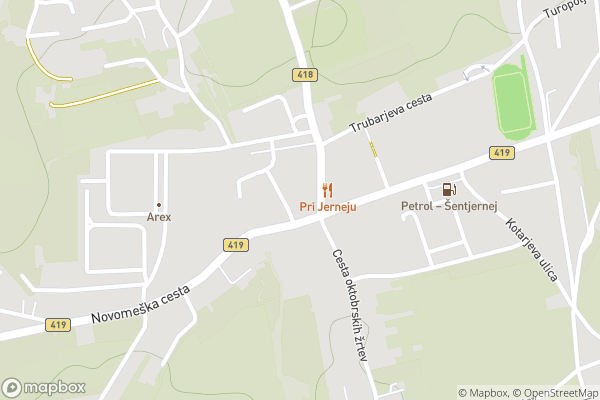 static Mapbox map