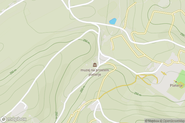 static Mapbox map