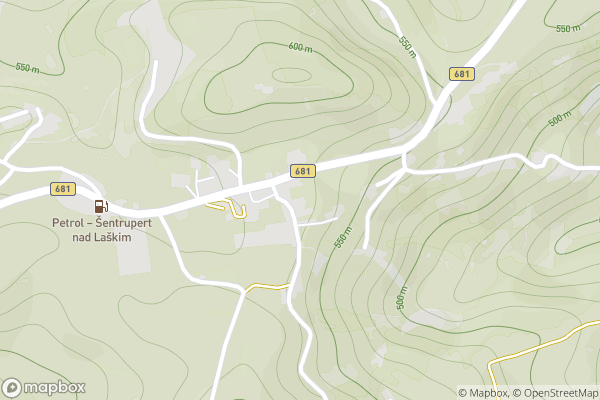 static Mapbox map