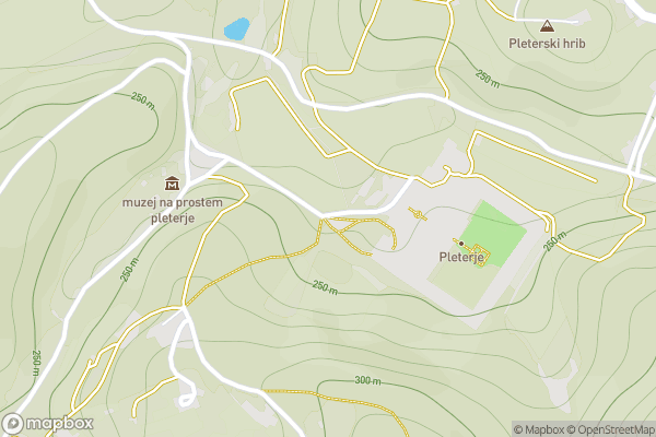 static Mapbox map