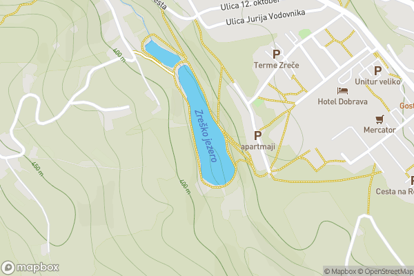 static Mapbox map