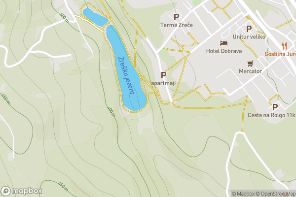 static Mapbox map