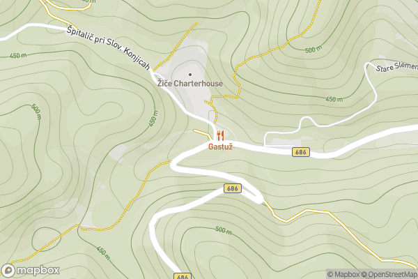 static Mapbox map