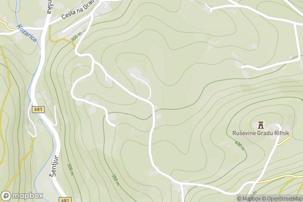 static Mapbox map