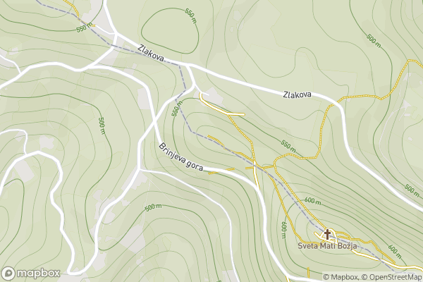 static Mapbox map