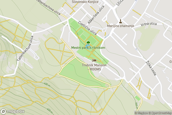 static Mapbox map