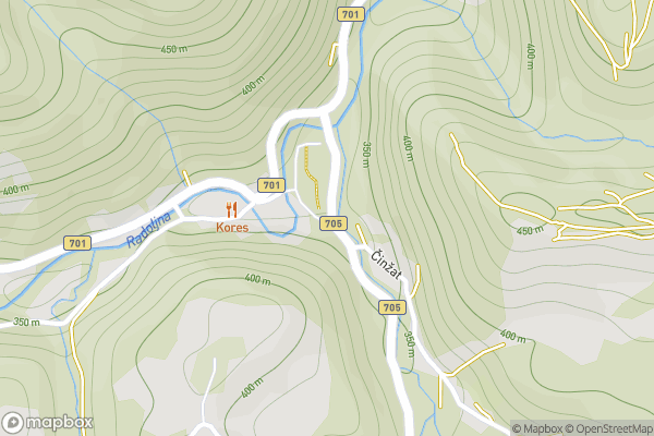 static Mapbox map