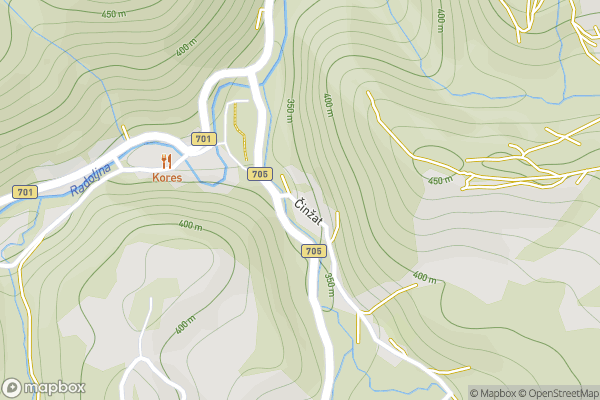static Mapbox map