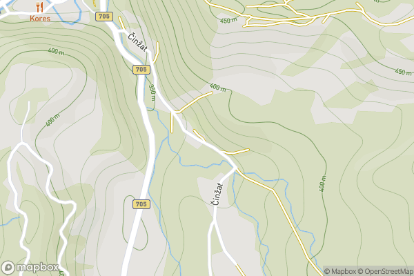 static Mapbox map
