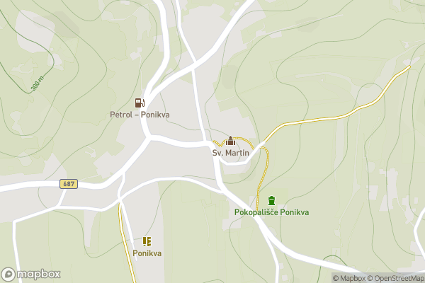static Mapbox map