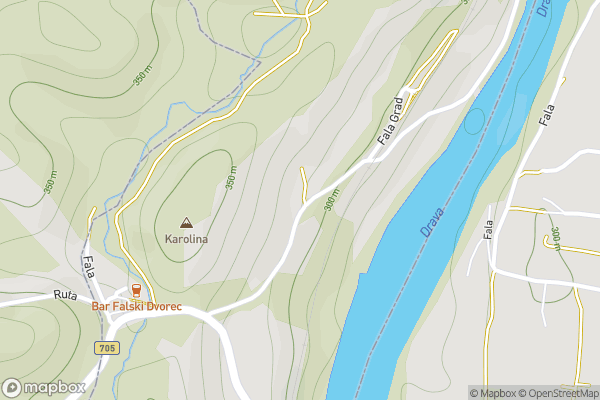 static Mapbox map
