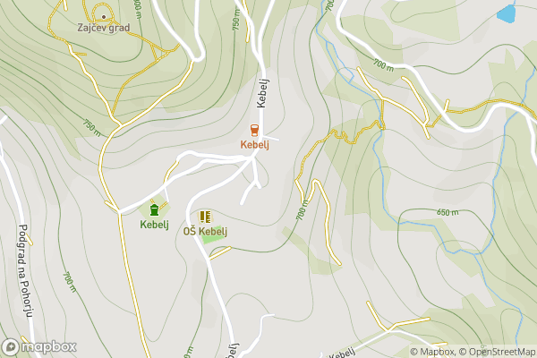 static Mapbox map