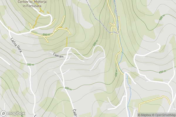 static Mapbox map