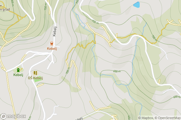 static Mapbox map