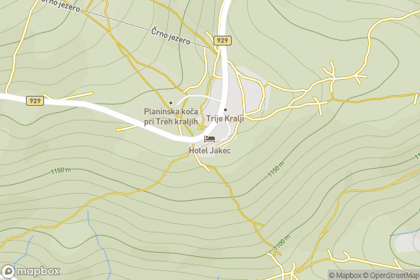 static Mapbox map