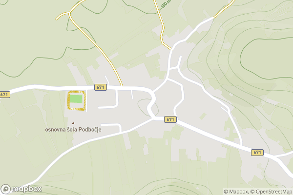 static Mapbox map