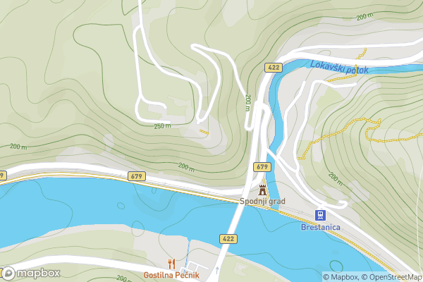 static Mapbox map
