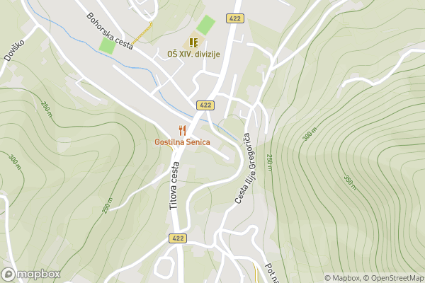static Mapbox map