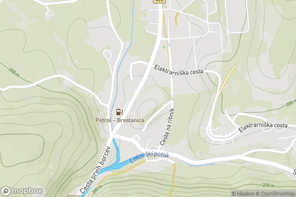 static Mapbox map