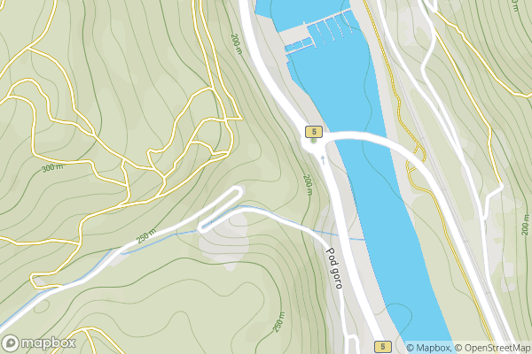 static Mapbox map
