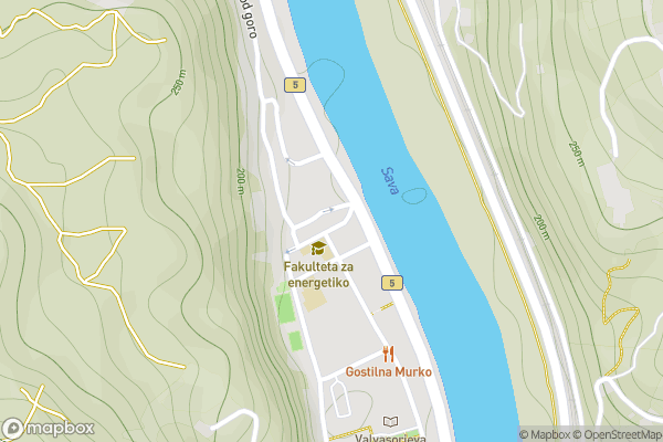 static Mapbox map