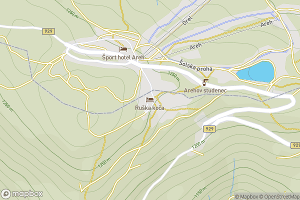 static Mapbox map