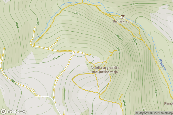 static Mapbox map