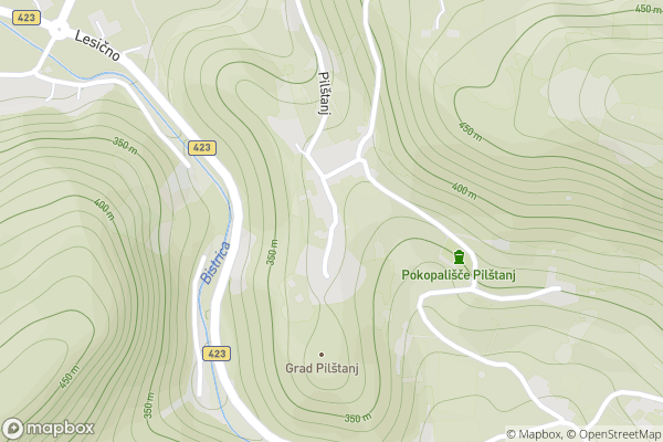 static Mapbox map