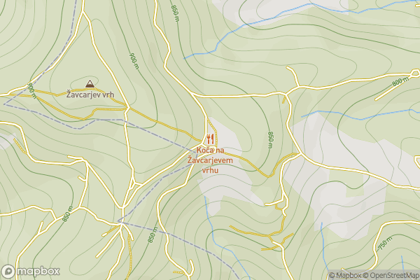 static Mapbox map