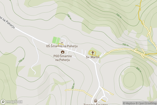 static Mapbox map