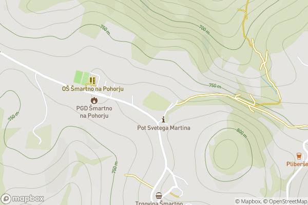 static Mapbox map