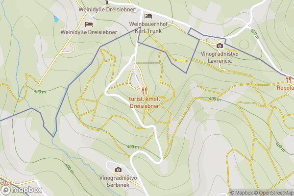 static Mapbox map