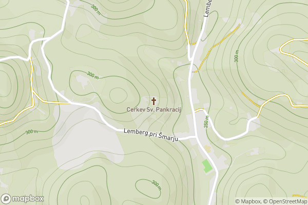 static Mapbox map