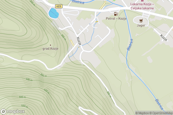 static Mapbox map