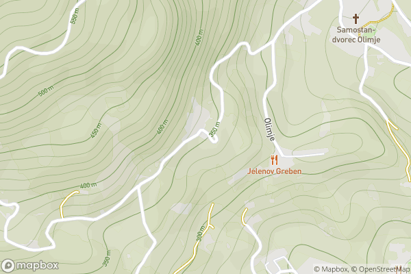 static Mapbox map