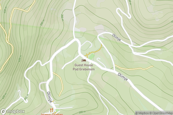 static Mapbox map