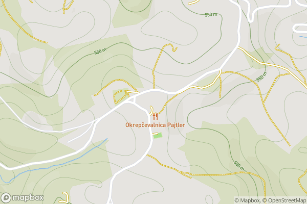 static Mapbox map