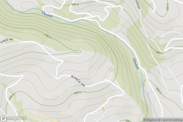 static Mapbox map