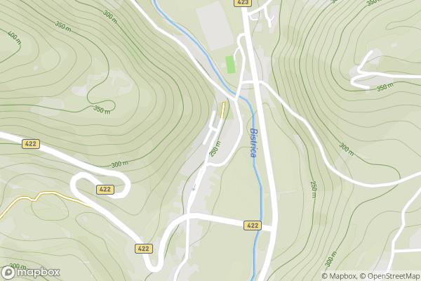static Mapbox map