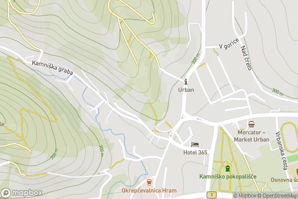 static Mapbox map