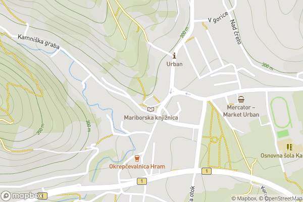 static Mapbox map