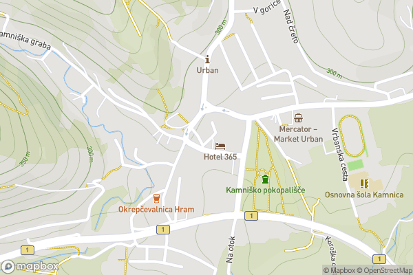 static Mapbox map