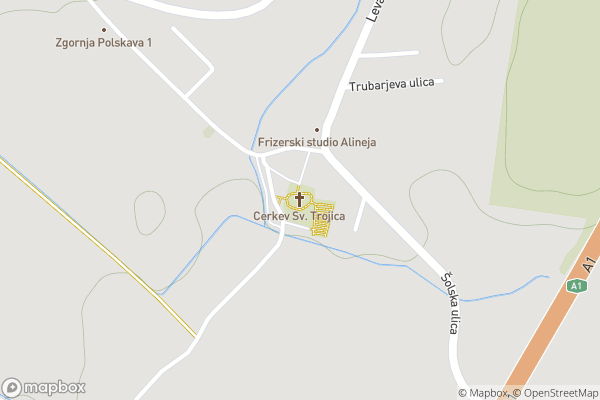 static Mapbox map