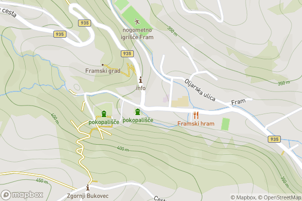 static Mapbox map