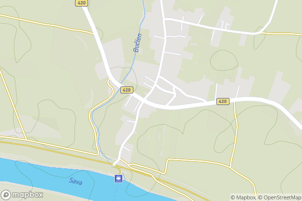 static Mapbox map