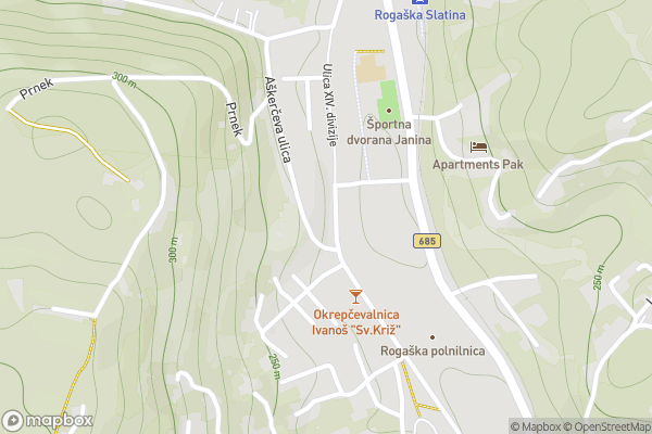 static Mapbox map