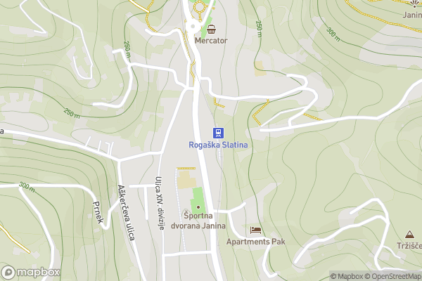 static Mapbox map