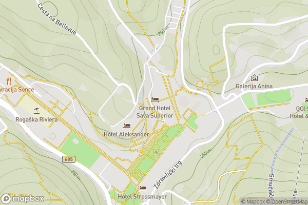 static Mapbox map