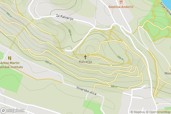 static Mapbox map