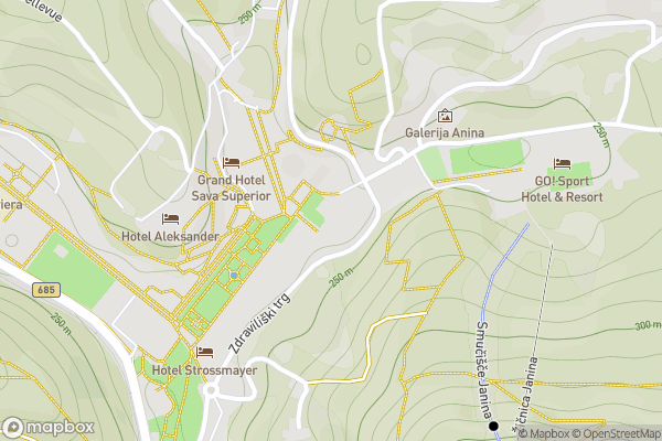 static Mapbox map